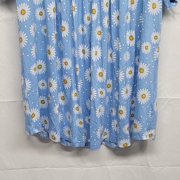 Cathy Womens Top 2XL Pullover Floral Sunflower Print Stretch Short Sleeve NWT - Picture 9 of 12